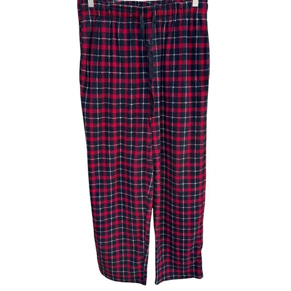 Fruit Of The Loom Mens Red Black Plaid Comfy Sleepwear Loungewear Pants M 32-34 - Picture 1 of 9